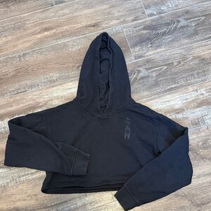 lululemon athletica Black Cropped Hoodie